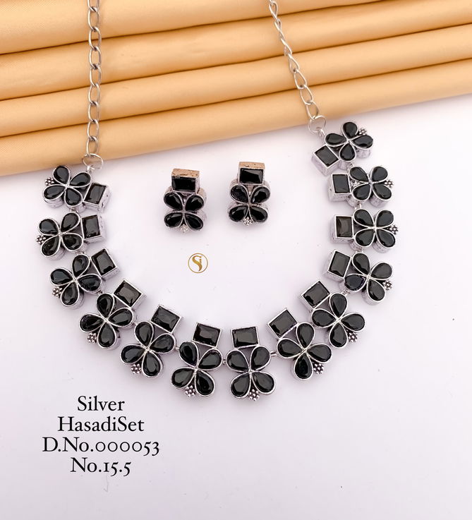 04 Designer Navaratri Silver Hasadi Set Wholesale Shop In Surat
